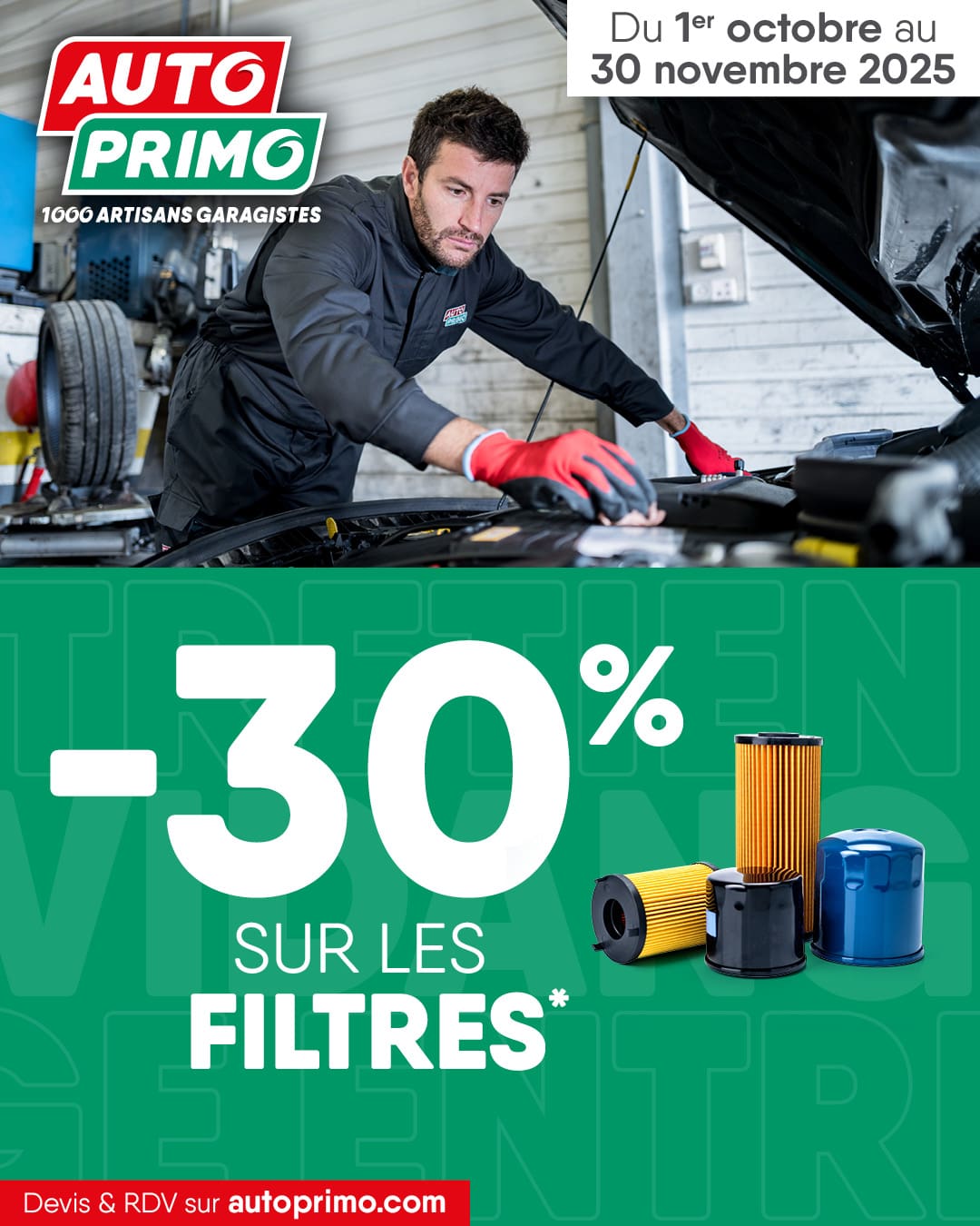 OFFRE -30% SUR LES FILTRES